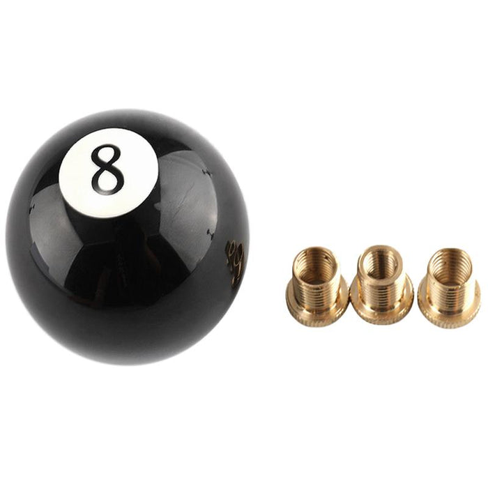 Black 8 Billiard Ball Car Gear Shift Knob Universal Manual Shifter Lever Cover