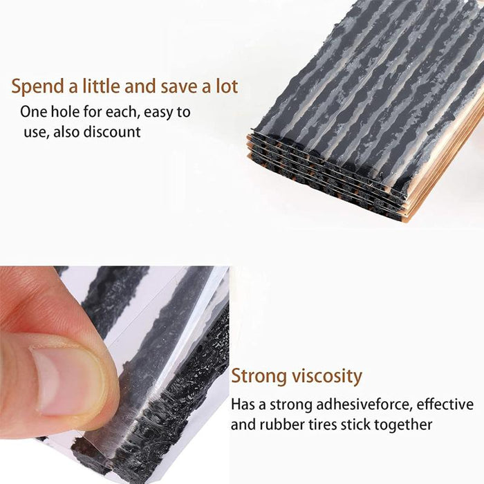 50× Tyre Repair Plugs Car Tire Puncture Recovery Tyre Tubeless Seal Plugs Strip