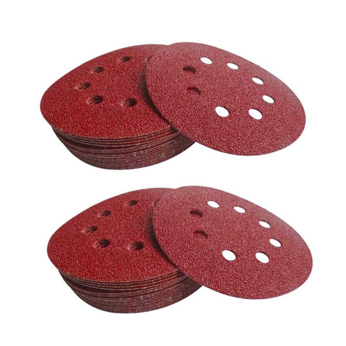 100Pcs 125mm 5" Sanding Discs 240 Grit Orbital Sander Pads Sandpaper