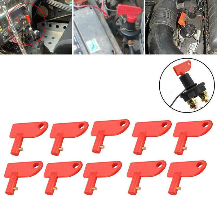 2PCS Battery Car Off Spare Switch Universal Key Cut Power Isolator