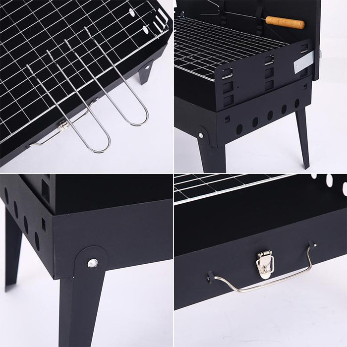 Foldable Outdoor BBQ Barbecue Grill Set Charcoal Kebab Picnic Camping Sets