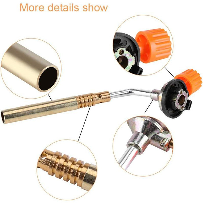 Butane Gas Torch Blow Lighter Flame Gun Burner Torch BBQ Welding Kitchen Baking