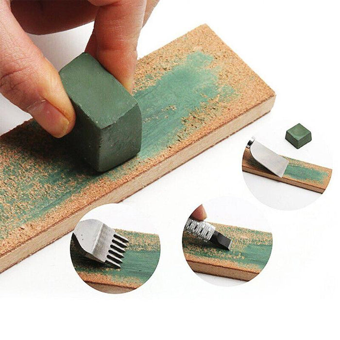 Dual Sided Leather Blade Strop Cutter Razor Sharpener Polishing Wooden Handle