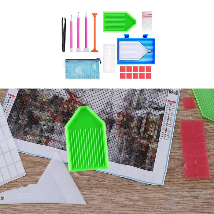70 Piece Diamond Painting Tools Box 5D Diamond Accessories Diy Art Craft Pen Set
