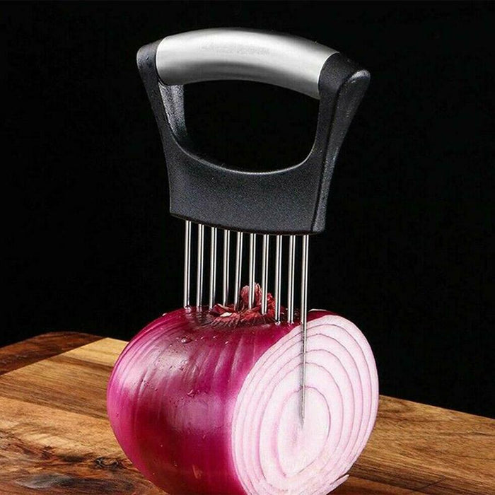 Food Slice Assistant Onion Slicer Cutter Fish Meat Potato Vegetable Holder Tool