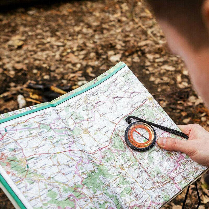 Orienteering Baseplate Compass Hiking Camping Lensatic Map Tactical Army Gear