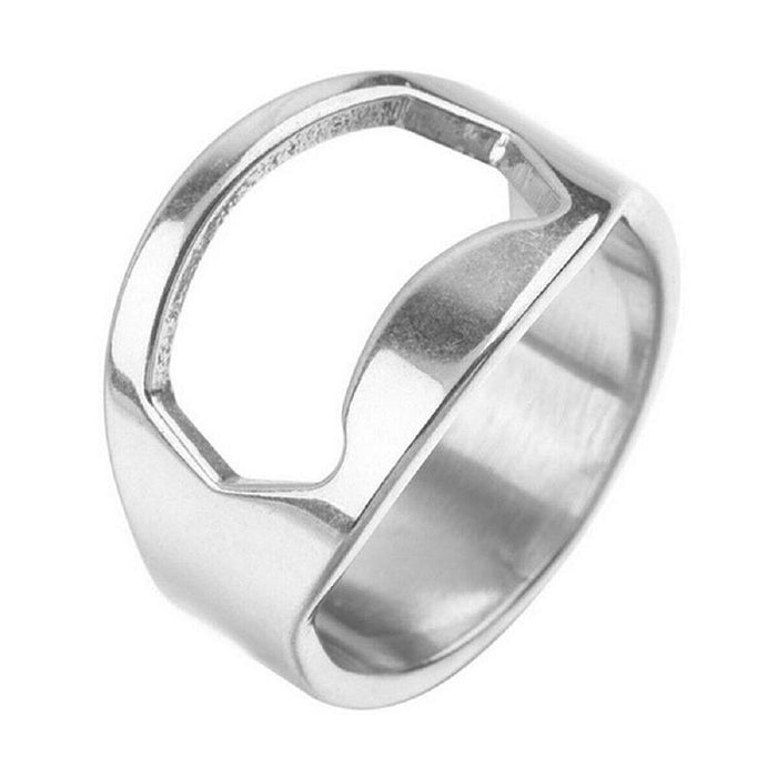 New Stainless Steel Bottle Opener Ring