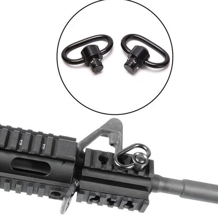 2pcs for Rifle Slings QD Sling Quick Detach Flush Push Button Swivel Mount