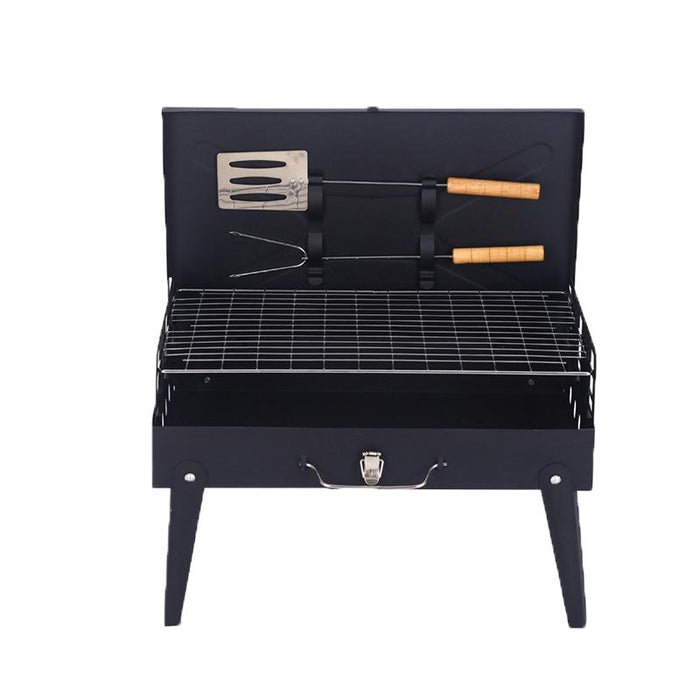 Foldable Outdoor BBQ Barbecue Grill Set Charcoal Kebab Picnic Camping Sets