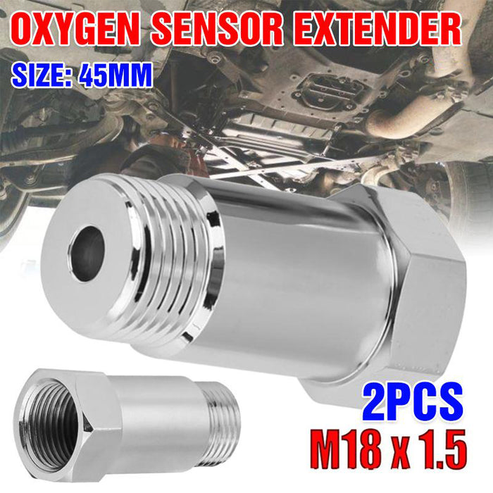 2X Oxygen O2 Sensor Spacer Adapter Catalytic Converter Fix Check Engine Light