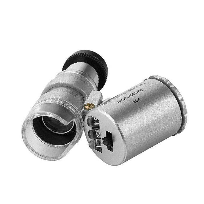 60X Zoom Pocket Magnifying Glass with LED Light