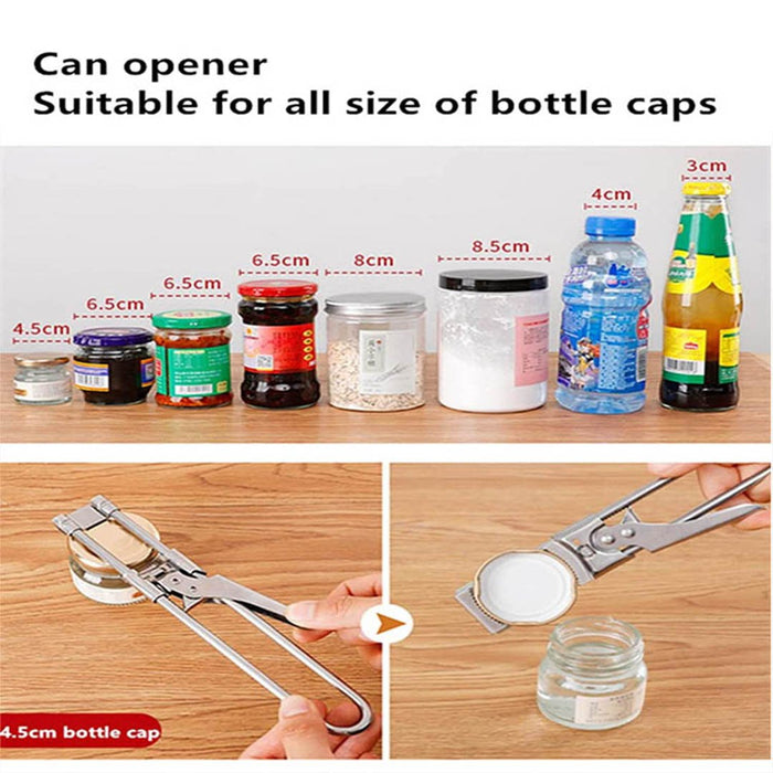 Efficient and Adjustable Stainless Steel Jar Opener