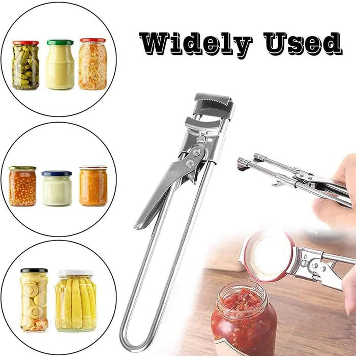 Efficient and Adjustable Stainless Steel Jar Opener