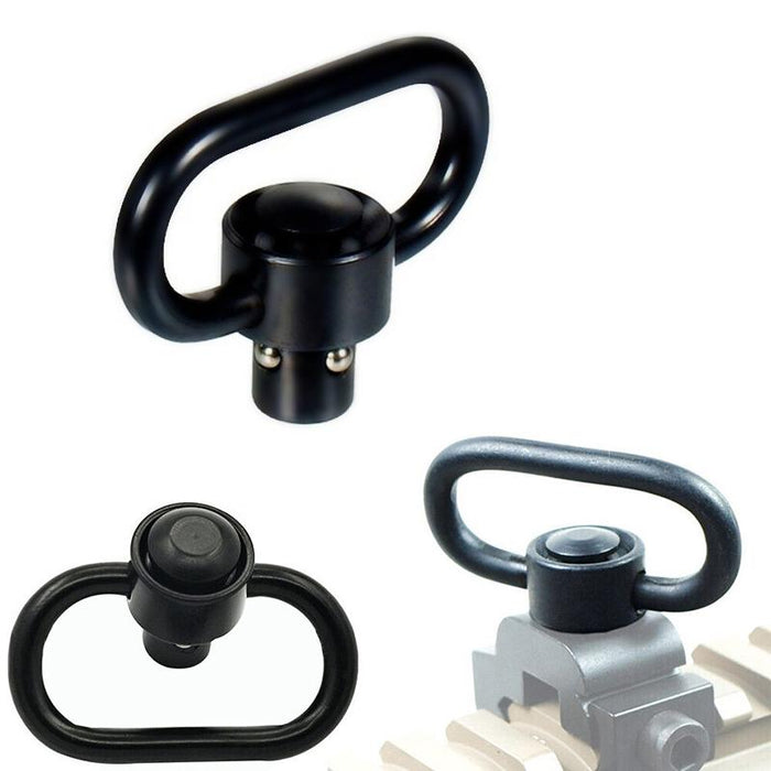 2pcs for Rifle Slings QD Sling Quick Detach Flush Push Button Swivel Mount