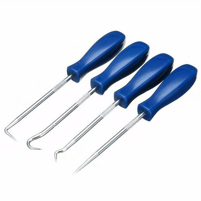 4pcs Car Pick Hook Set O Ring Oil Seal Gasket Puller Remover