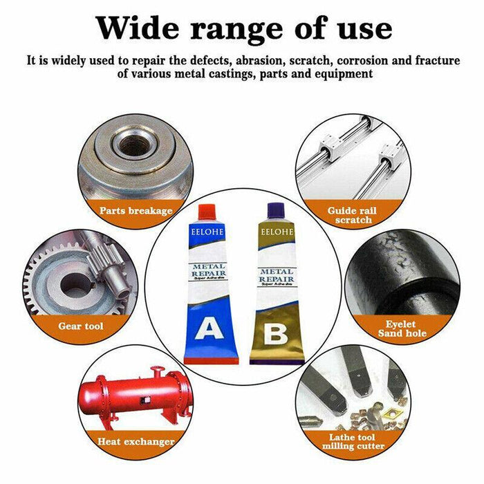 Industrial HEAT Resistance Cold Weld Auto Metal Repair Paste Adhesive Gel