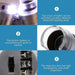 60X Zoom Pocket Magnifying Glass with LED Light