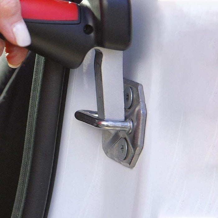 2X Car Door Handle Glass Breaker Flashlight