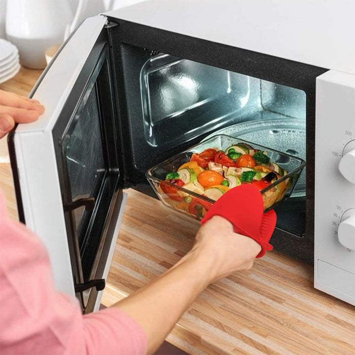 Silicone Heat Resistant Insulation Oven Mini Mitts Anti-scald Gloves for Cooking