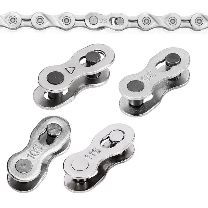6/7/8/ Speed Bike Chain Connector 5 Pairs With Simple Tool Silver