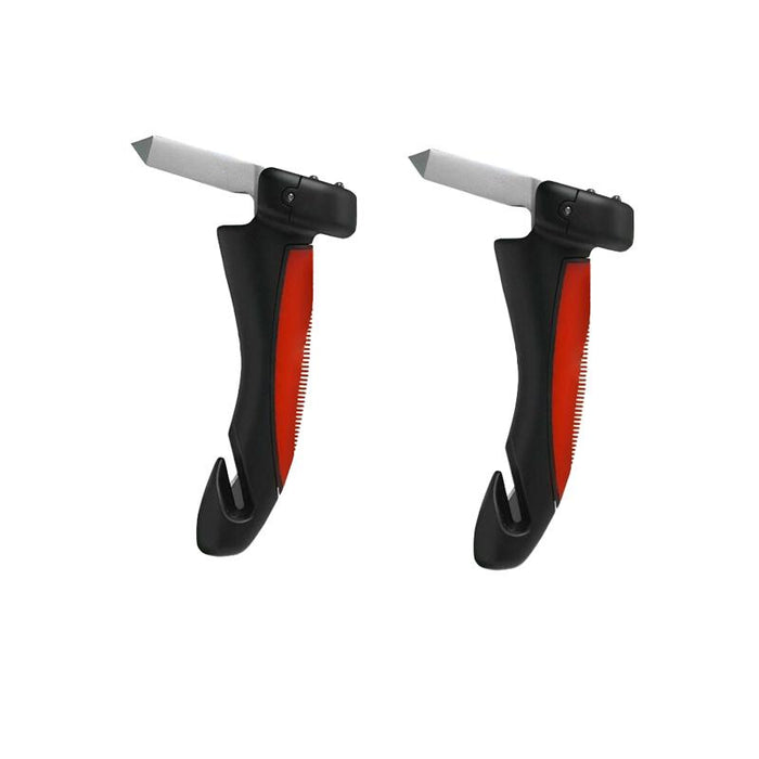 2X Car Door Handle Glass Breaker Flashlight