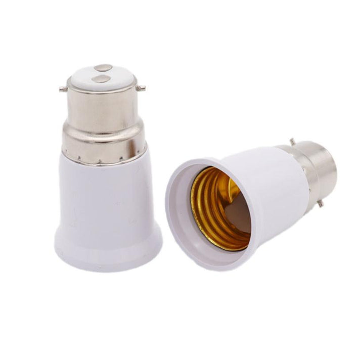 4/10x B22 to E27 Adapter Bulb Adapter E27 to B22 Edison Screws Bayonet Converter