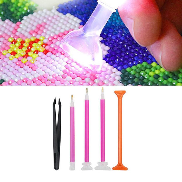 70 Piece Diamond Painting Tools Box 5D Diamond Accessories Diy Art Craft Pen Set