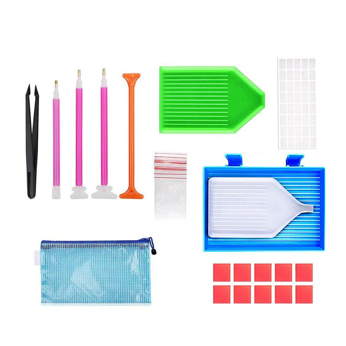 70 Piece Diamond Painting Tools Box 5D Diamond Accessories Diy Art Craft Pen Set