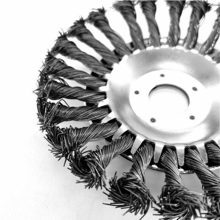 6 Inch Mower Head Steel Wire  Silver