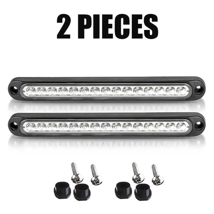 6x15LED Tail Lights Brake Indicator Reverse Slim Strip RV Trailer Light UTE STOP