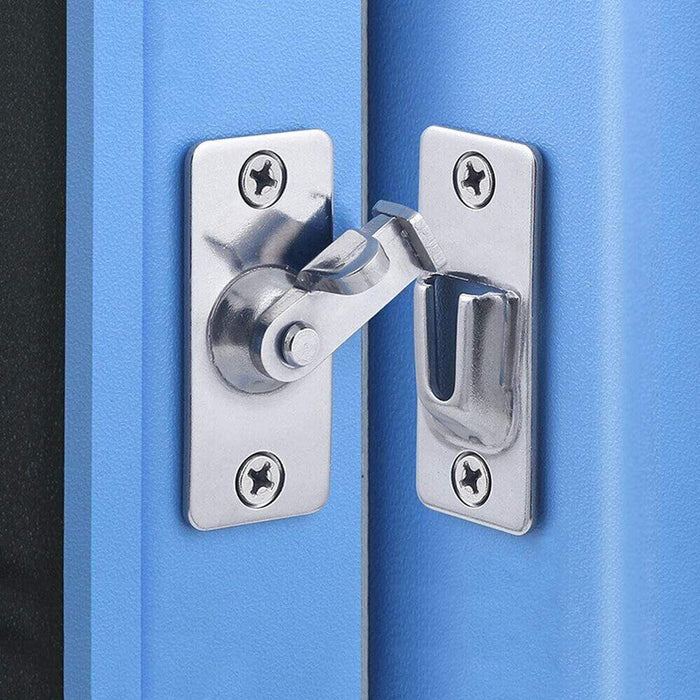 90 Degree Stainless Steel Latch Safety Right Angle Sliding Door Lock Door Hasp