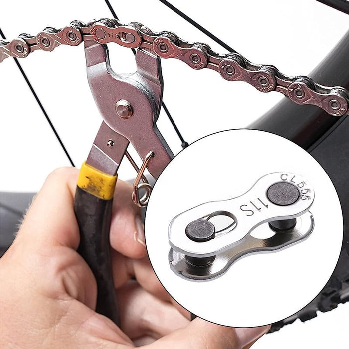 6/7/8/ Speed Bike Chain Connector 5 Pairs With Simple Tool Silver