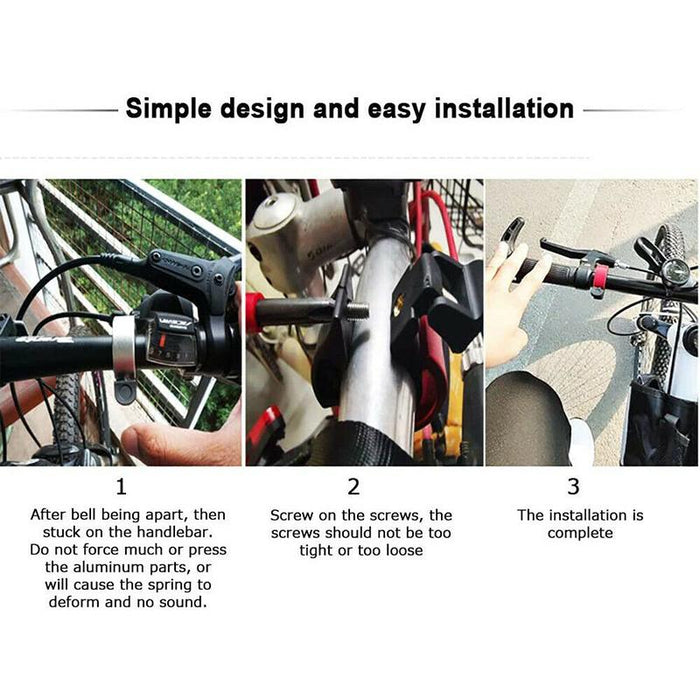 Stylish Bicycle Bell with Crisp Sound for All Ages