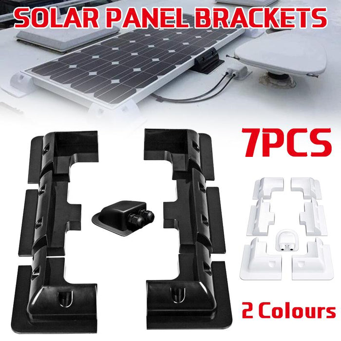 Solar Panel Corner Mounting Brackets Kit 7PCS Caravan Boat RV Vehicle Roof Mount