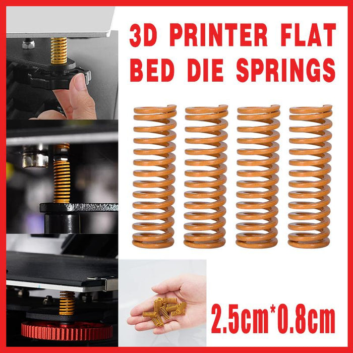 4PCS 3D Printer Flat Bed Die Springs Level Upgrade Kit Ender 3 Pro V2 CR-10 CR-X
