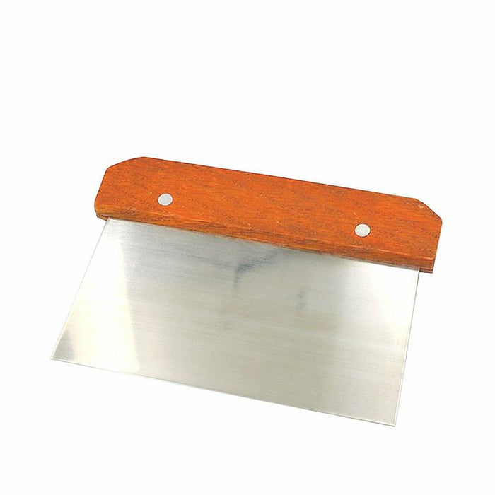 Stainless Steel Dough Bench Scraper Wooden Handle Cake Slicer Pastry Cutter