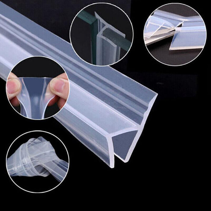 2M 6mm Seal Strip Screen Door Bathroom Shower Water Silicone H Shape