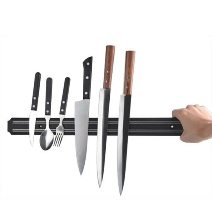 2X Magnetic Knife Rack Magnet Wall Mount Holder Strip Utensil Shelf Kitchen Tool