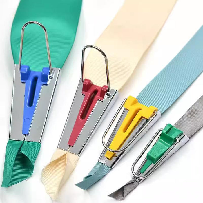 DIY Bias Binding Tape Maker Kits Quilting Binder Fabric Sewing Foot Tool Set
