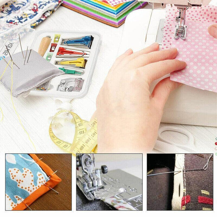 DIY Bias Binding Tape Maker Kits Quilting Binder Fabric Sewing Foot Tool Set