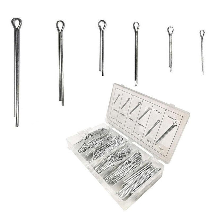 555pc Cotter Pin Assortment Set Grab Split Securing Lock Pins Spring Kit