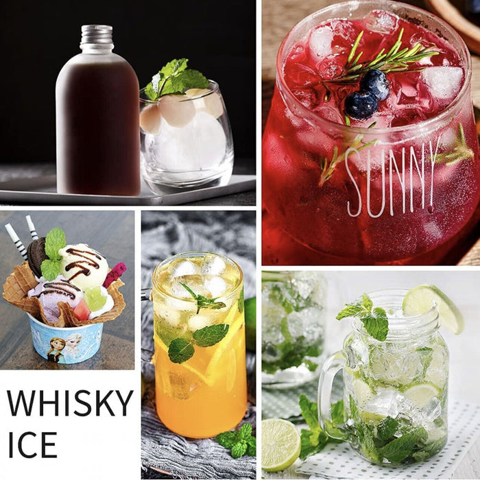 4/6 Large Ball Maker Whiskey Mould Big Mold Sphere Round Silicone Ice Cube Tray