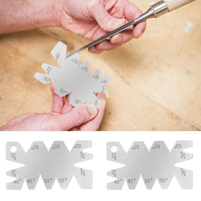 2PCS 8 Angle Centre Thread Screw Cut Welding Gauge Metric Whitworth Pitch 55 60
