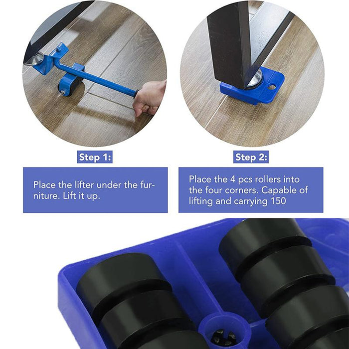 Furniture Lifter Heavy Roller Move Tool Set