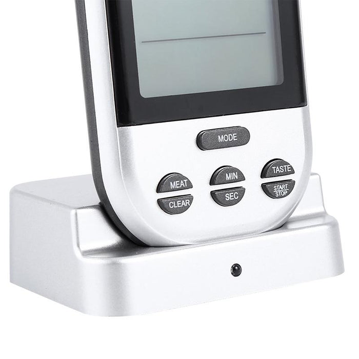 Digital Wireless Food Meat Oven BBQ Thermometer Remote Probe Cooking Set Grill