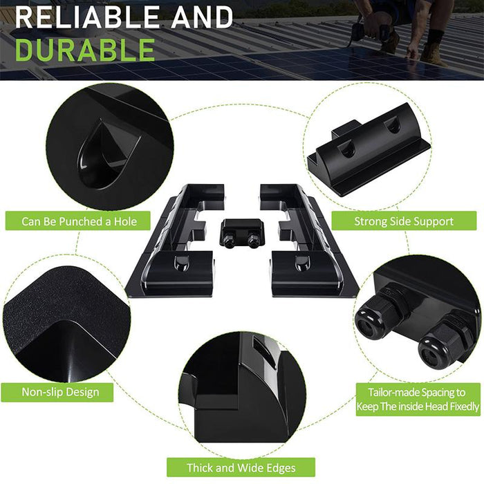 Solar Panel Corner Mounting Brackets Kit 7PCS Caravan Boat RV Vehicle Roof Mount