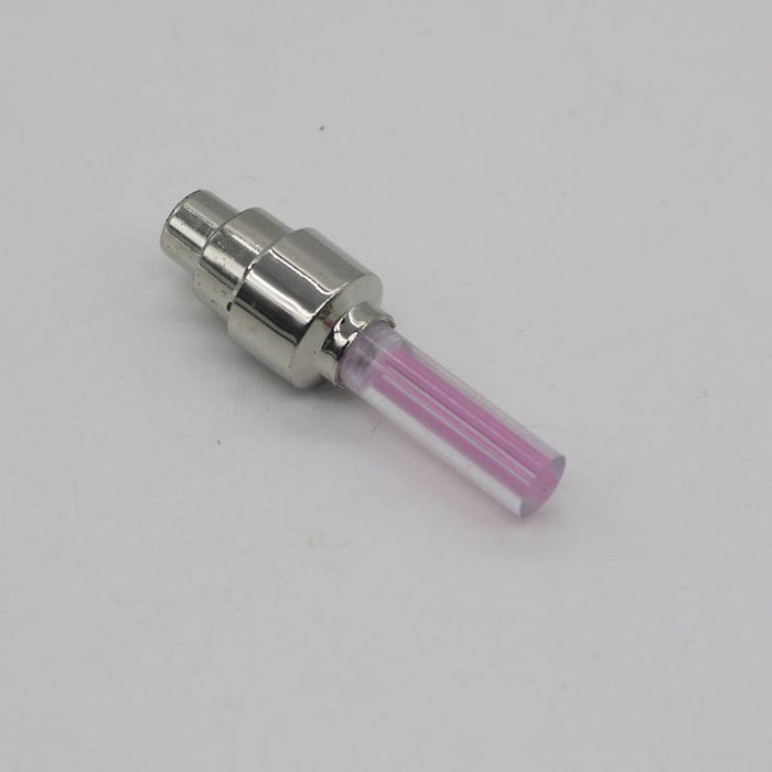 2 Pcs Flashing Neon Led Light Wheel Valve Cap Tyre Car Motorcycle Bicycle Bike