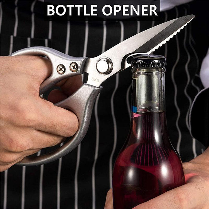 2x Japanese Heavy Duty Stainless Steel Kitchen Scissors Shears Fish Chicken Bone