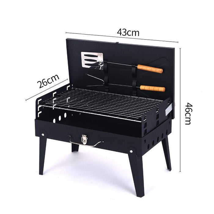 Foldable Outdoor BBQ Barbecue Grill Set Charcoal Kebab Picnic Camping Sets