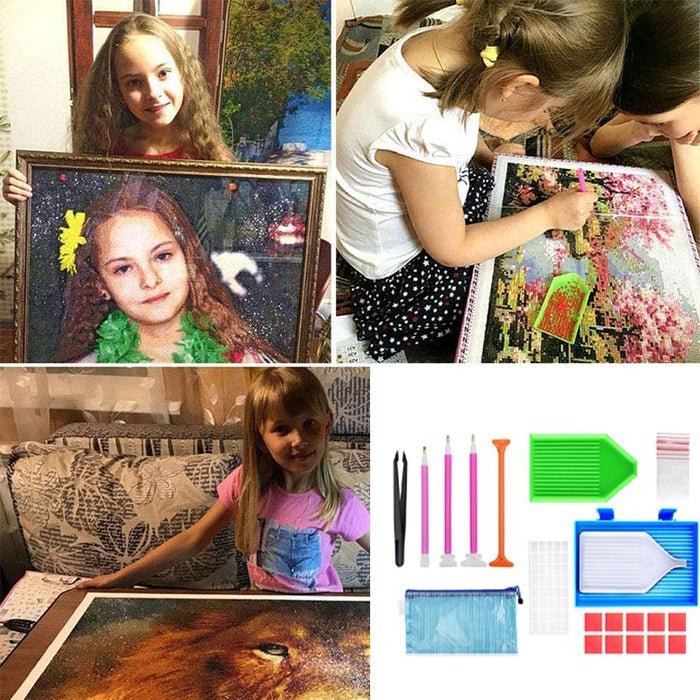 70 Piece Diamond Painting Tools Box 5D Diamond Accessories Diy Art Craft Pen Set